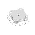 thumbnail image 2 of uxcell 30 Sets Magnetic Snaps Button, 14mm/0.55" Metal Plum Magnetic Sew in Clasps Button Hardware Accessories for Clothes Bag Leather DIY Handbag Purse Wallet Craft, Silver C67 C67, 2 of 2