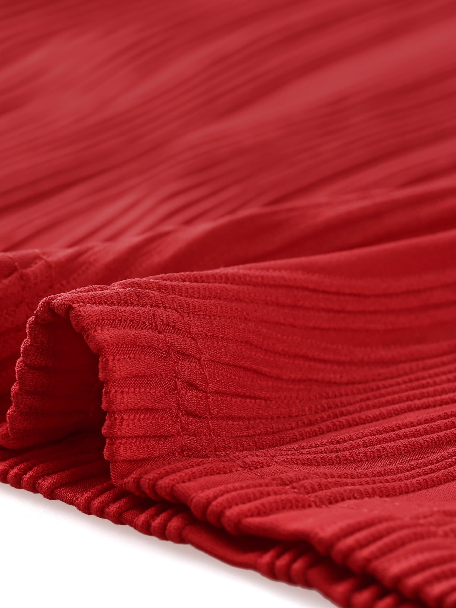 DARING DIVA Women's Sleeveless Ribbed Knit Mock Neck Tank Tops XS Red