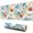Pioneer Flower Floral-1, variant on Long Mouse Pads for Desk,Pioneer Flower Floral Print Pattern Desk Mats on Top Of Desks, Desk Mouse Pad Extra Large with 3mm Non-Slip Base and Stitched Edge for Gaming,Office,Work,Home 31.5"x11.8"