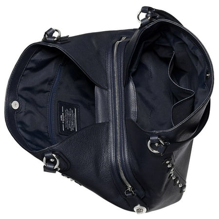 Best COACH Edie Shoulder Bag 31 in Floral Rivets Leather in Navy deal Best COACH Edie Shoulder Bag 31 in Floral Rivets Leather in Navy deal