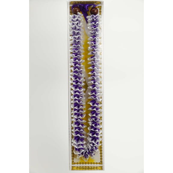 Maxport Corporation Ribbon Lei Purple/white