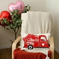 thumbnail image 2 of Valentines Day Lumbar Pillow Cover 12x20 Inch Be Mine Red Truck Love Hearts Lip Decorations Valentine Farmhouse Home Decor Throw Pillows Cushion Case for Sofa Couch Bedroom, 2 of 6