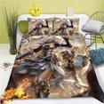 thumbnail image 1 of Legend of The Cryptids Microfiber Duvet Cover Set with Zipper Closure, Combat Gel Design, Children's Bedding Set, 1 of 5