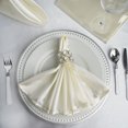thumbnail image 2 of BalsaCircle 50 Pieces 20" Ivory Satin Dinner Napkins Wedding Party, 2 of 6