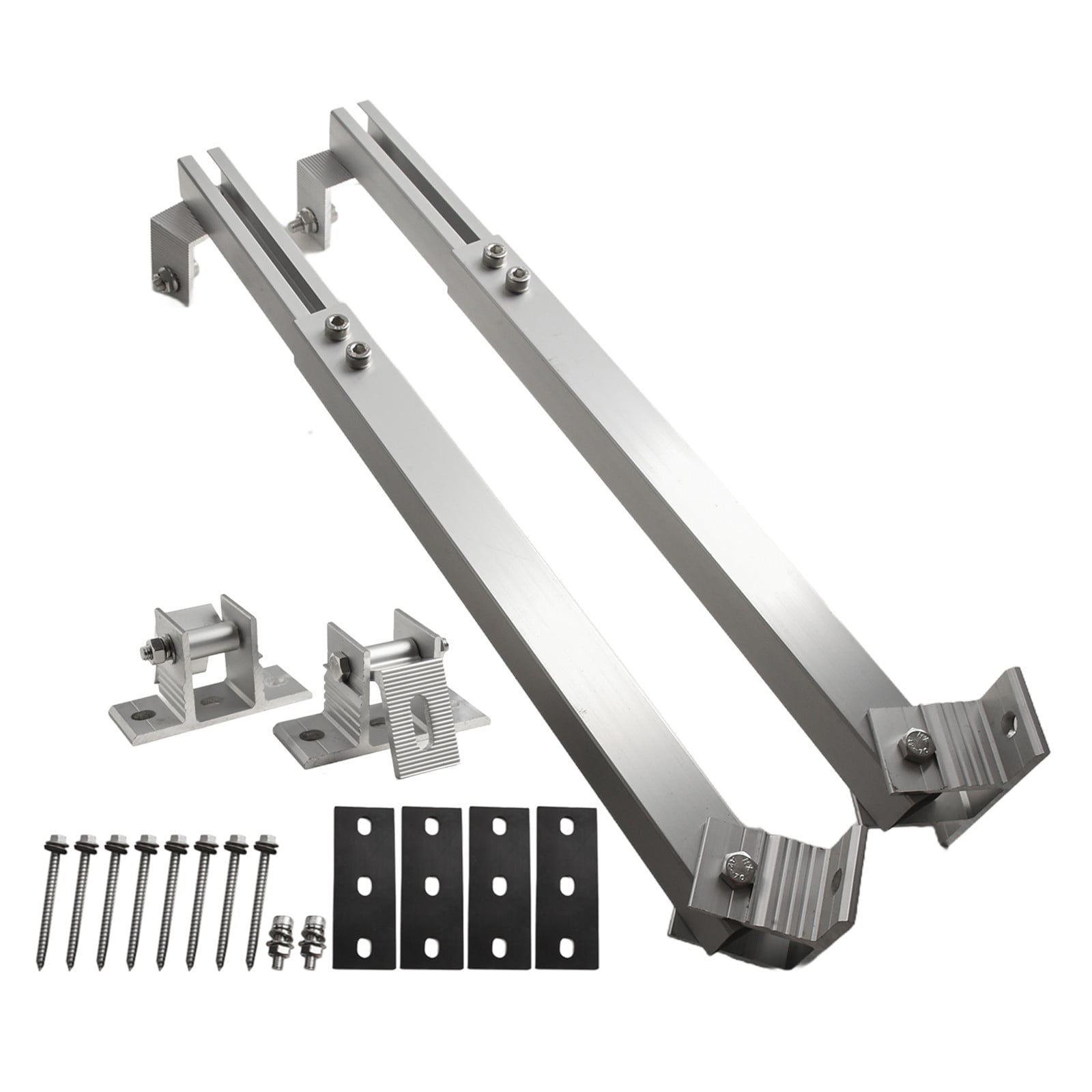Solar Panel Racking PV Mounts Solar Mounting Bracket Solar Power Supplies 15-30 Degrees Adjustable Base Set Bracket
