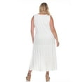 thumbnail image 3 of White Mark Robe Midi à Étages à Encolure Dégagée pour Femme, 3 of 5
