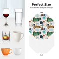 thumbnail image 6 of Naloa Back To School A Leather Coasters for Drinks, Durable Drink Coasters 4 Set for Tabletop Protection, Luxurious Home Décor and Housewarming Gift ( {designName})Octagon, 6 of 6