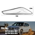 thumbnail image 2 of For - X3 X4 F25 F26 2013-2017 Front Left Side Chrome Trim Finisher Marker Turn Signal Light Lamp Cover Trim, 2 of 10