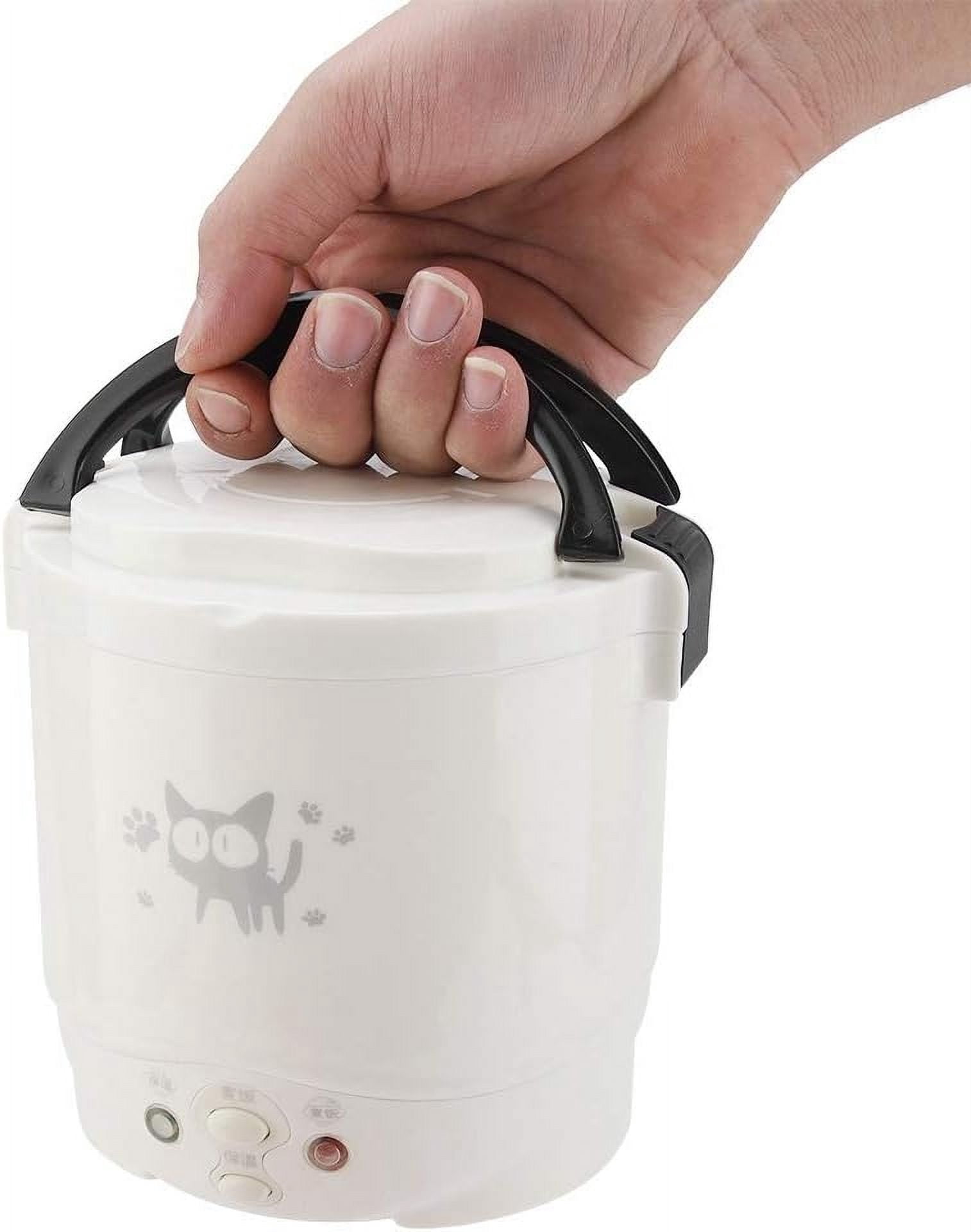 Rice Cooker 12V Electric Lunch Box Portable Travel Cooker with  Warm Function Non Stick Pot for Car Camping