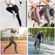 thumbnail image 5 of Sonducket Pantalones de cintura alta con estampado para correr, mallas de ejercicio, adelgazantes, transpirables, para viajar, hasta el tobillo, Prendas para la parte inferior del cuerpo Negro METRO, 5 of 6