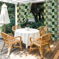 thumbnail image 4 of Outdoor Curtains for Patio Waterproof, St. Patrick's Day Outdoor Privacy Panels Grommet, Green Hat Dog Lucky Shamrocks Black Check Blackout Outside Curtains for Porch/Cabana 54"x108", 2 Panels, 4 of 8