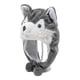 thumbnail image 1 of Bonito gorro de invierno de animales de peluche, disfraz de Halloween, gorro cálido, gorro de Husky para accesorios, Unisex, ropa de Cosplay Baoblaze Gorro de felpa novedoso, 1 of 8