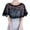 Black, variant on SWSMCLT Women's Lace Fancy Fashion Mesh Bridal Lace Cape for Wedding Shrug Light Semi Formal Net Fitted Black One Size