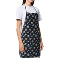 thumbnail image 3 of Zufioo Fastfood for Lock Hem Apron with Pockets, Stain and Oil Proof Tie-down Apron for Cooking Barbecue Restaurant, Unisex-One Size, 3 of 9