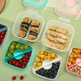 thumbnail image 4 of ¡Oferta por Tiempo Limitado!, Caja de picnic de doble capa Caja de ensalada de frutas Lonchera portátil Contenedores sellados para verduras Comida liviana Lonchera de gran capacidad Akmoler, 4 of 8