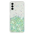 thumbnail image 2 of Luminous Case for Samsung Galaxy A14 5G, Glow in the Dark Fluorescent Glitter Case for Women Girls, Bling Sparkle Lightweight Slim Shockproof Protective Phone Cover for Samsung Galaxy A14 5G, Green, 2 of 6