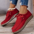 thumbnail image 7 of YOUYEDIAN Flat Shoes for Women Spring Fall Dressy Loafers Slip on Non Slip Casual Walking Shoes Office Closed Toe Orthopedic Shoes (Red), 7 of 7