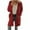 9#Wine, variant on Women's Long Warm Winter Coats Casual Long Sleeve Button up Fuzzy Sherpa Fleece Jackets Outerwear Casual Plush Solid Color Button Pocket Jacket Top