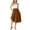 Brown, variant on Maean Womens Skirts High Elastic Waist Flowy Summer Midi Skirt Causal A Lined Clothes with Pockets