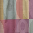 thumbnail image 4 of Designart 'Retro Geometric Minimal I' Mid-Century Modern Pink Sheer Curtain Panel, 4 of 5