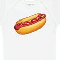thumbnail image 4 of Inktastic Hot Dog Illustration with Mustard Onions and Ketchup Boys or Girls Baby Bodysuit, 4 of 5