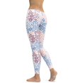 thumbnail image 2 of Pastel Leopard Print Leggings Size: M for Women | FIERCEPULSE, 2 of 7