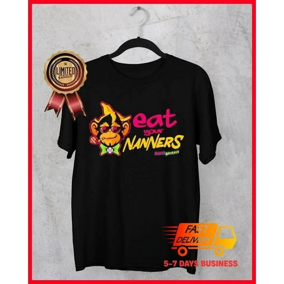 Savannah Party Animals Bananas T-shirt Full Size S to 5Xl