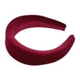 thumbnail image 5 of Unique Bargains 1 Pc Simple Pure Color Headbands for Women Purple Red, 5 of 6