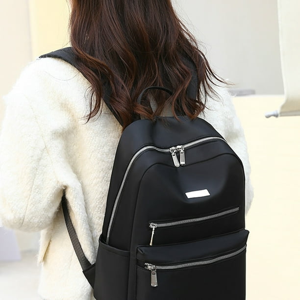 Classic Backpack Waterproof Multifunctional Bag Zipper Pocket Shoulder Bag Large Capacity Zipper Pocket Rucksack Bags Men School Camping Hiking Travel
