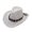 White, variant on Sun Hats for Women And Men Solid Color Summer Western Cowboy Hat Hollowed Out Beach Straw Hat