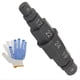 thumbnail image 1 of Juego de herramientas hexagonales para eje de motocicleta Steady Bit Head, color negro, adaptador de husillo de 12/14/17/19/22/24 mm, incluye guantes., 1 of 4