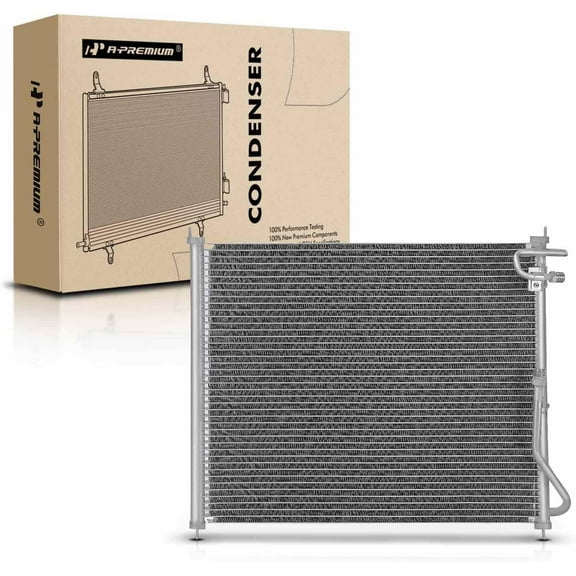 A-Premium Air Conditioning A/C Condenser Compatible with Volvo 740 1990-1991, 760 1988-1990, 940 1991-1991, 2.3L 2.8L, Replace# 4089, 1388737