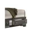 thumbnail image 3 of Matrix Traditional Wood Queen Storage Bed in Gray, 3 of 6