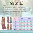 thumbnail image 3 of TJAZFJPA Robes à Motifs pour Femmes Mode Maxi Robes pour Femmes Été Sans Manches Boho Robe Décontractée Col en U Longues Robes de Plage Vacances Robe Noire Serrée Longue Robe de Soirée pour Femmes, 3 of 5