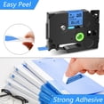 thumbnail image 3 of GREENCYCLE 10PK Compatible for Brother P-touch Black on Blue 9mm 8m TZ Tze Tze-521 TZ-521 TZe521 TZ521 Laminated Label Tape use in PT-P700 PT-P750W PT-D210 PT-D400 PT-D600 Label Maker, 3 of 7