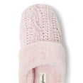 thumbnail image 6 of Dearfoams Women's Claire Cable Knit Chenille Clog Slippers, 6 of 6