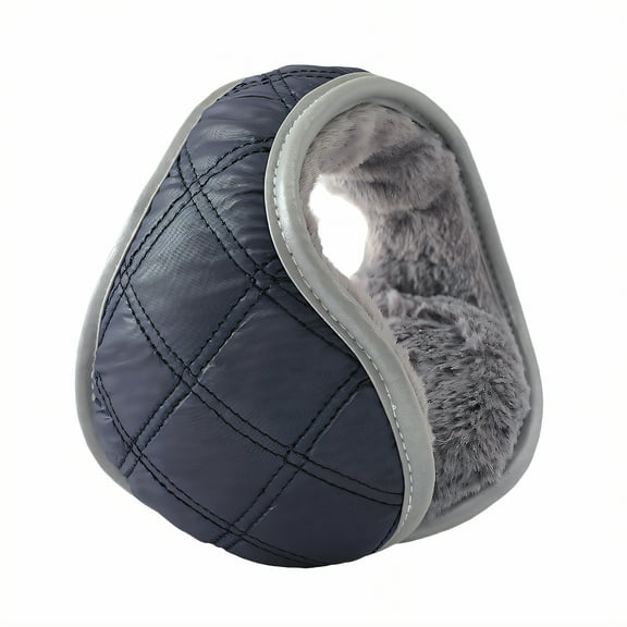 TELOLY Ear Warmers for Women,Plush Inner Layer Ear Muffs for Kids,Cold Weather Shield Womens Ear Muffs,Navy