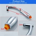 thumbnail image 2 of Shower Arm Extension 28CM ABS Shower Arm Extension Shower Head Extension Waterproof Shower Hose Extension Shower Holder Arm for Shower Head Bathroom,86g, 2 of 5