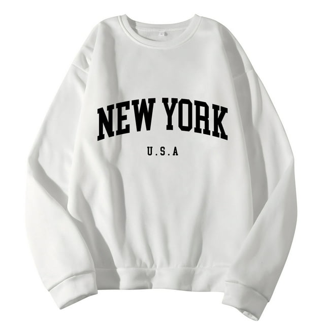 HAJGJP Sweat à Capuche pour Hommes Imprimé Graphique Lettre Manches Longues Col Rond pour un Port Décontracté Confortable