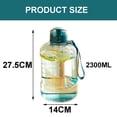 thumbnail image 2 of Hervidor de agua de gran capacidad para deportes, fitness, camping al aire libre, taza de agua portátil transparente, 2 of 5