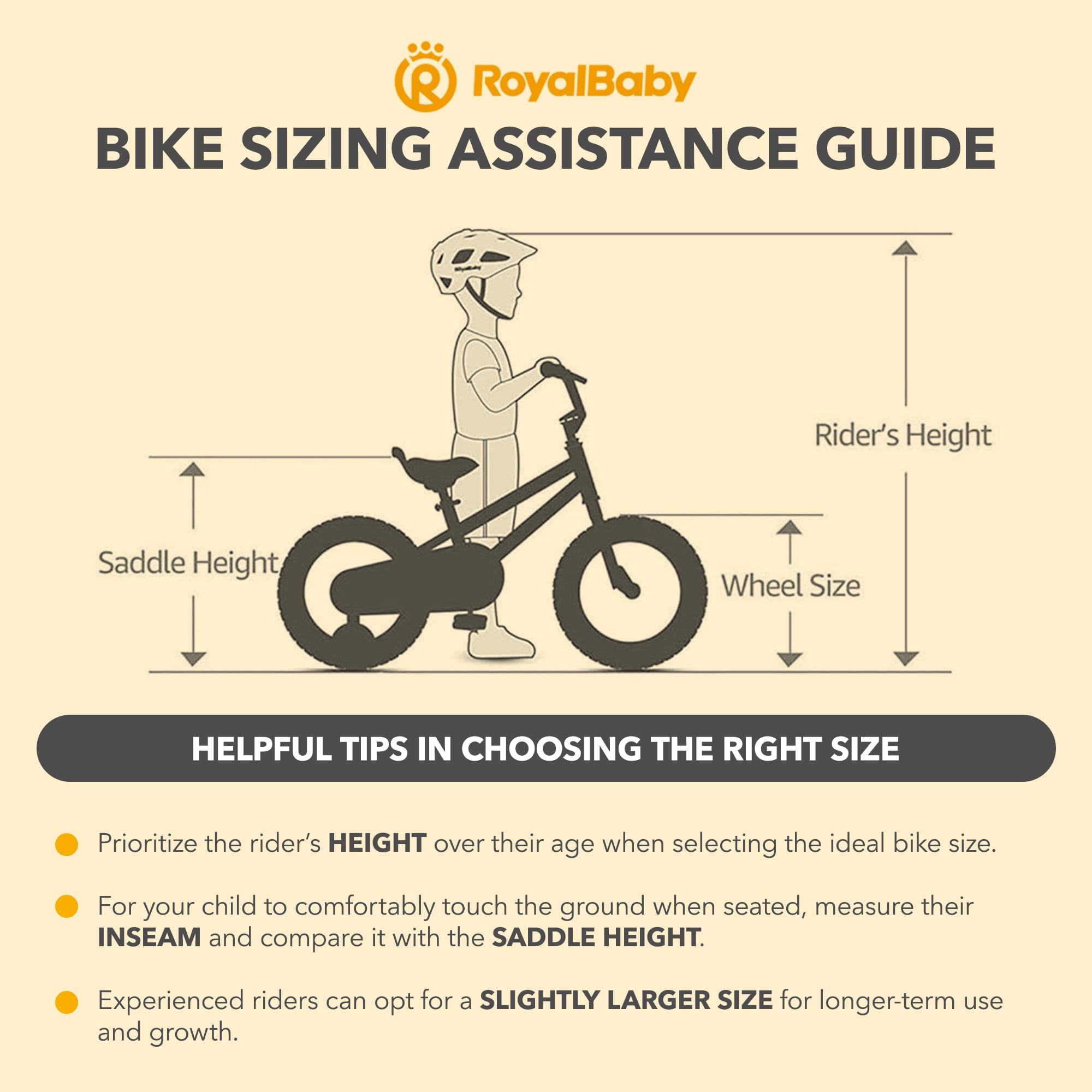 Inseam How Are Kids Bike Sizes Measured Helmet Kids Height Bike