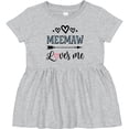 thumbnail image 3 of Inktastic My Meemaw Loves Me Girls Girls Baby Dress, 3 of 5