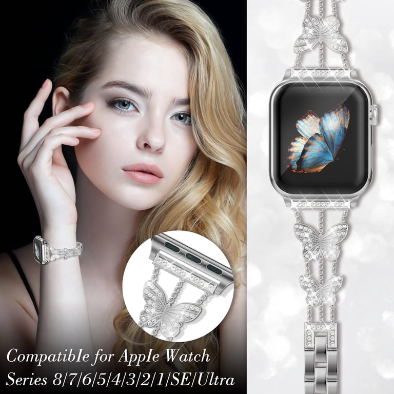 Dwitch Butterfly Band Compatible with Apple Watch Bands 49mm  display picture 1