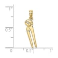 thumbnail image 3 of 10K Yellow Gold 3-D Moveable Locking Wrench Charm Pendant, Polished, 19.3 mm, 3 of 7