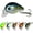 D1-1.1"/0.05oz, variant on TRUSCEND Swimmax Creek Fishing King, Lifelike Fishing Lures for Bass Trout Crappie Bluegill Panfish, Smallest Jointed Swimbaits for Freshwater, Easy Catch Crankbait Fishing Gifts for Family Fishing