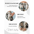 thumbnail image 3 of Usaibhir Wide Leg Pants for Women High Waisted Palazzo Pants Work Casual Flowy Tie Knot Trousers with Pockets S-XXL, 3 of 12