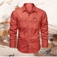 thumbnail image 2 of XIAOCHA Men's Tactical Button Down Shirt Collared Dual Chest Pocket Top Durable Outdoor Hiking Wear Shirt, 2 of 3