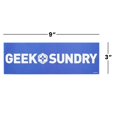 thumbnail image 4 of Adhesivo para parachoques con el logotipo de Nerd Block Geek & Sundry, azul, 4 of 4