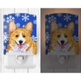 thumbnail image 2 of Caroline's Treasures SS4624CNL Corgi Winter Snowflakes Holiday Ceramic Night Light, 6x4x3", multicolor, 2 of 2