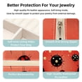 thumbnail image 3 of Ladybird Travel Portable Square Decorative Box Jewelry Stand: All-in-One Earring Holder, Ring Keeper, Necklace & Bracelet Organizer - Storage Box for Girls and Women, 3 of 6